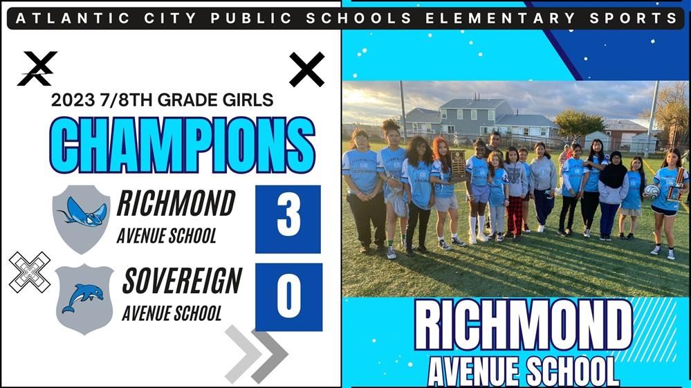  7/8 Grade Girls' Soccer Champions Graphic